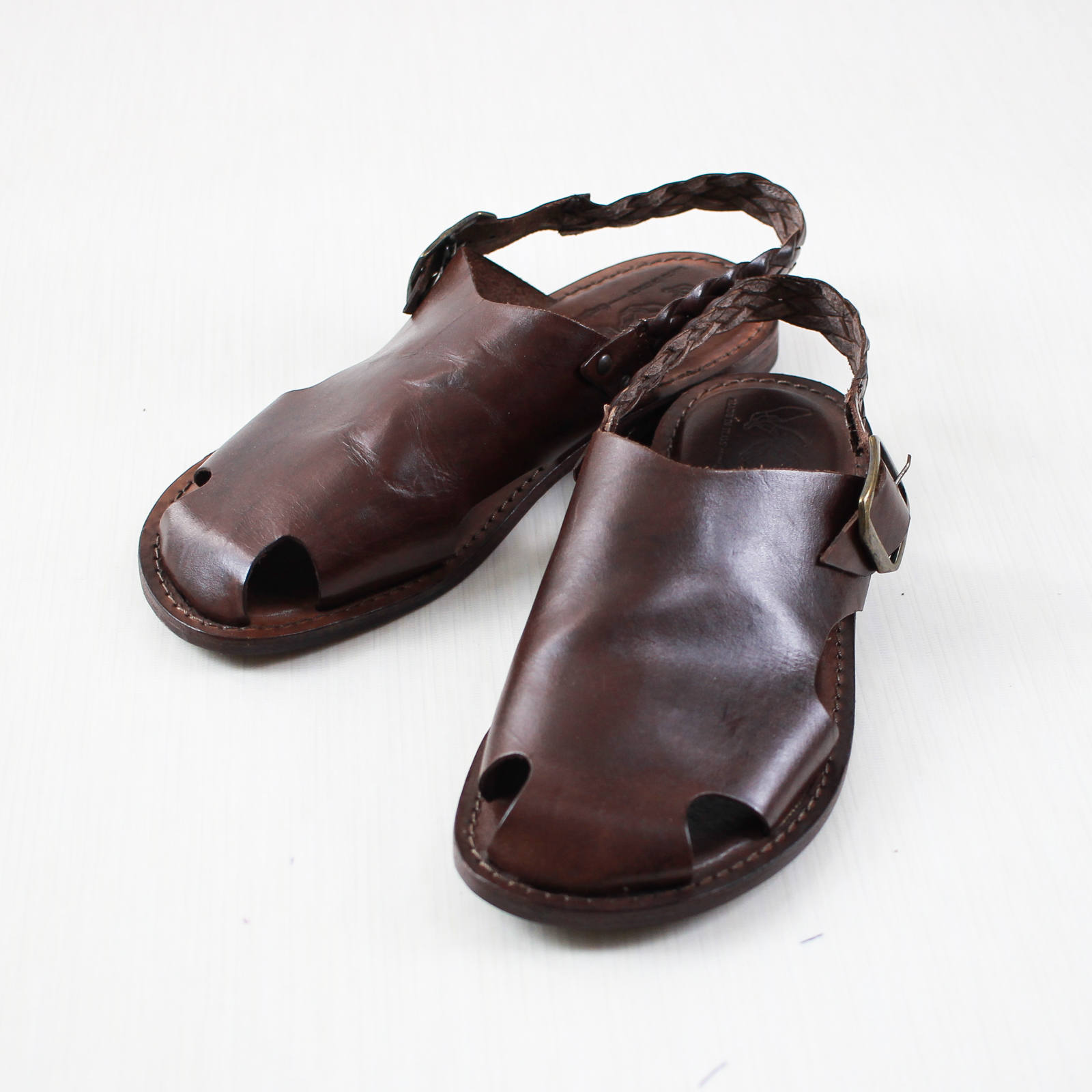 Voo Vooとederのコラボレザーサンダル Good Dyed Sandal By Eder グッドダイサンダル Tomoshibi
